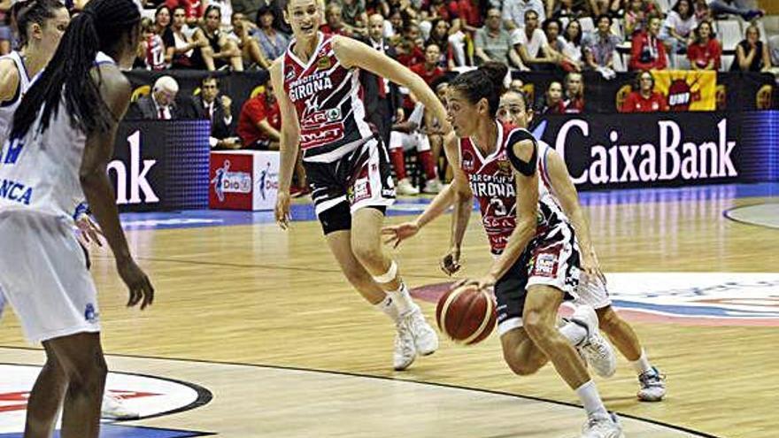 Laia Palau, en la Supercopa entre l&#039;Uni i l&#039;Avenida del setembre a Fontajau.