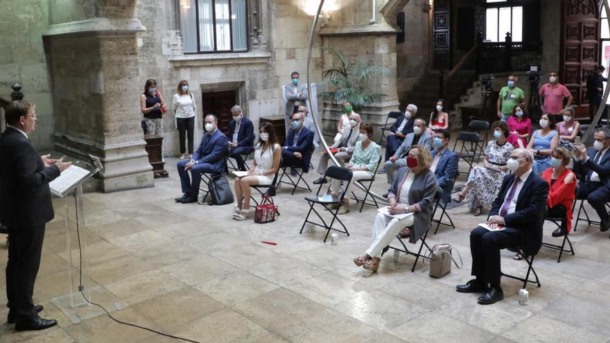 Ximo Puig en el acto de presentación de la Alianza de Tecnologías Innovadoras