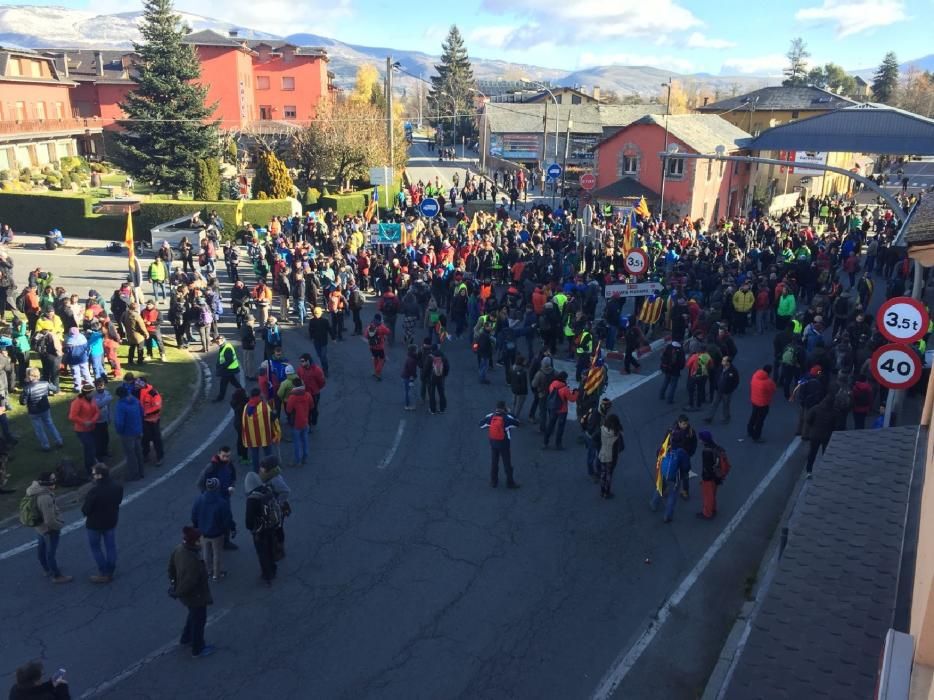 Tall a Puigcerdà de la frontera amb Andorra