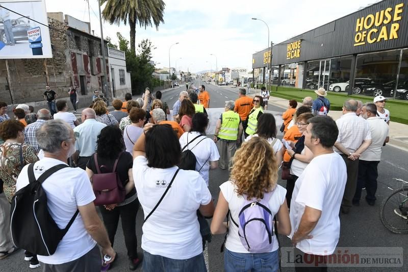 Protesta por la recuperación de la Línea 61