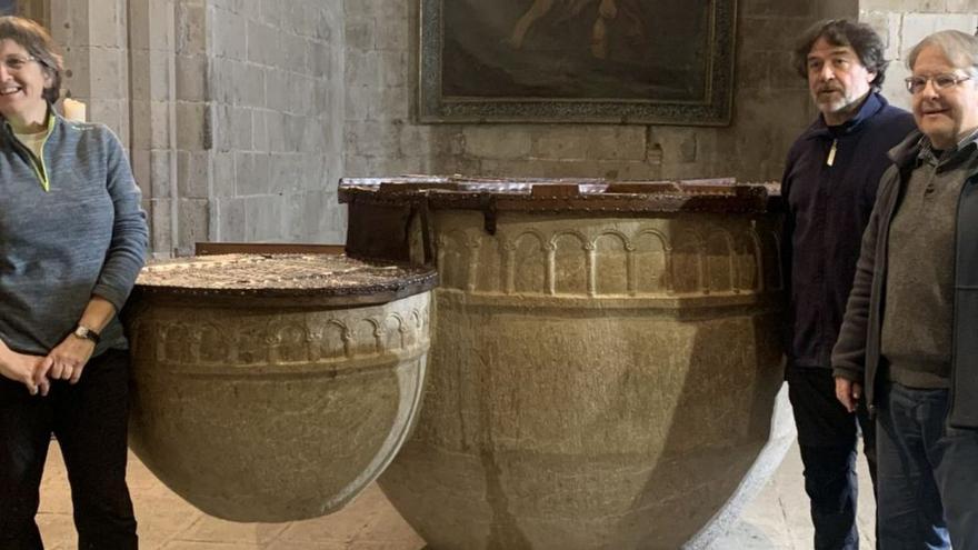 Restauren les piques baptismals de la Basílica