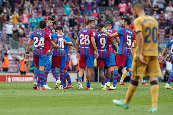 Las mejores imágenes del Barça - Levante: Ansu Fati, Depay, de Jong, Gavi, Nico...