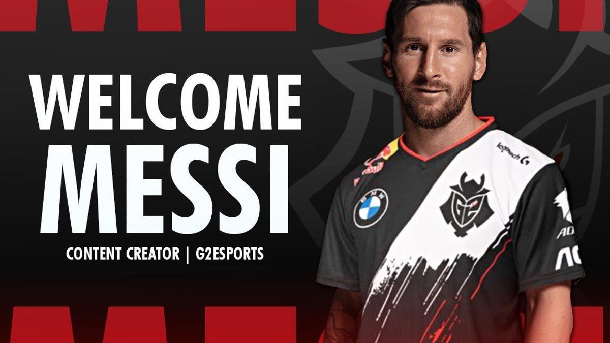 G2 Esports 'ficha' a Leo Messi como Content Creator y arde Twitter