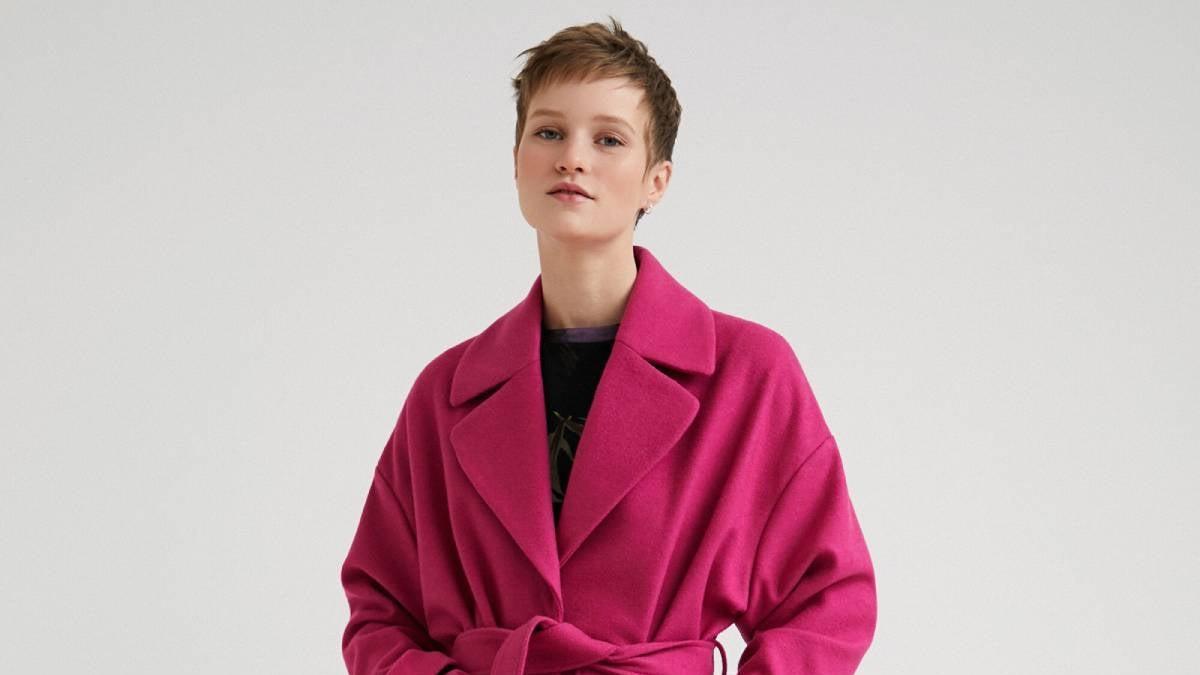 Abrigo rosa fucsia de Desigual