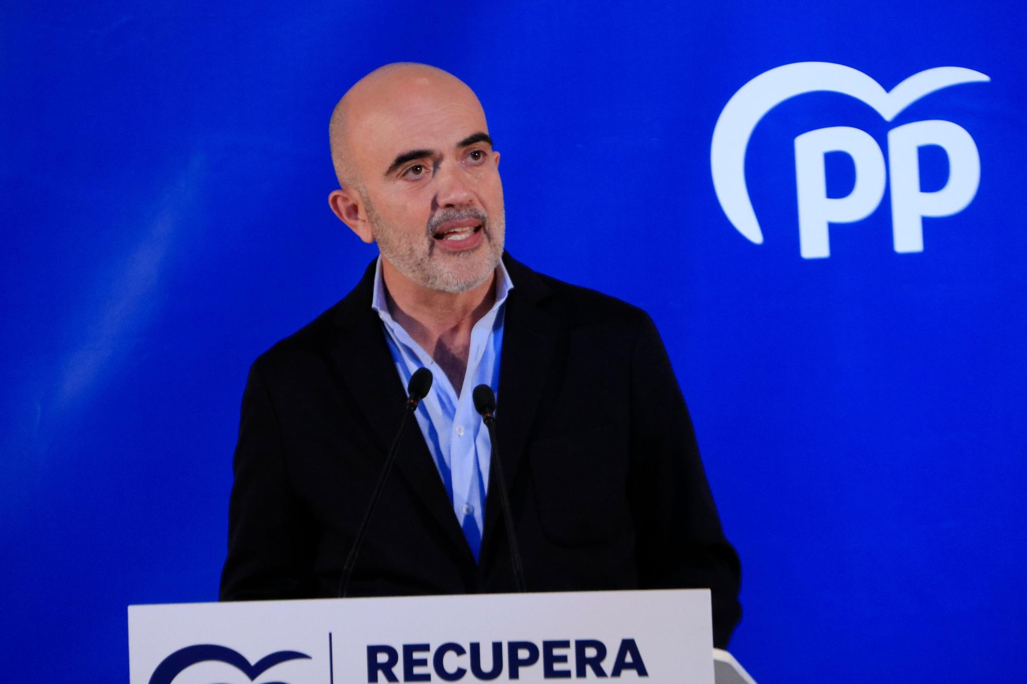 Daniel Sirera, candidato del PP, en su acto de inicio de campaña