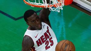 Kendrick Nunn, en una imagen de archivo con la camiseta de Miami Heat