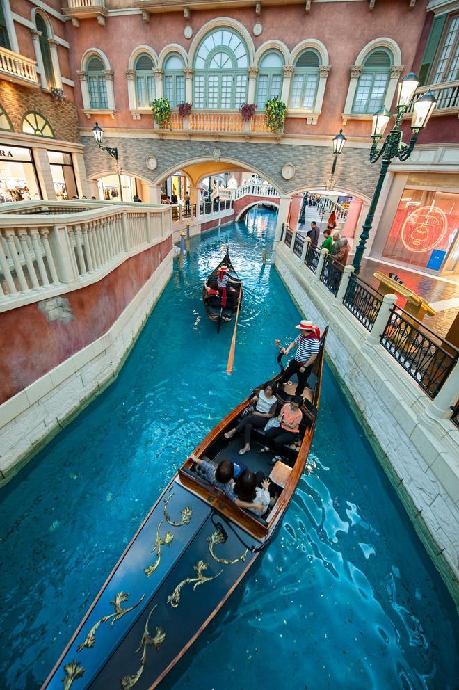 Canales del hotel casino The Venetian