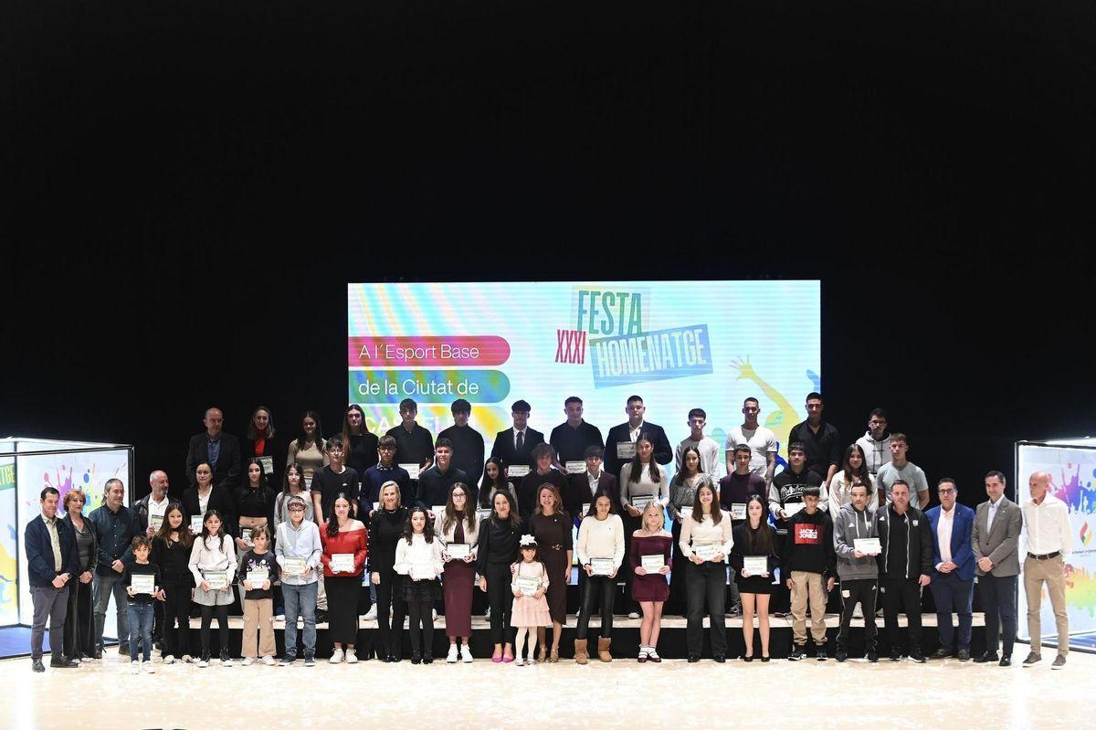 Foto de familia de los premiados en la pasada edición de la gala.