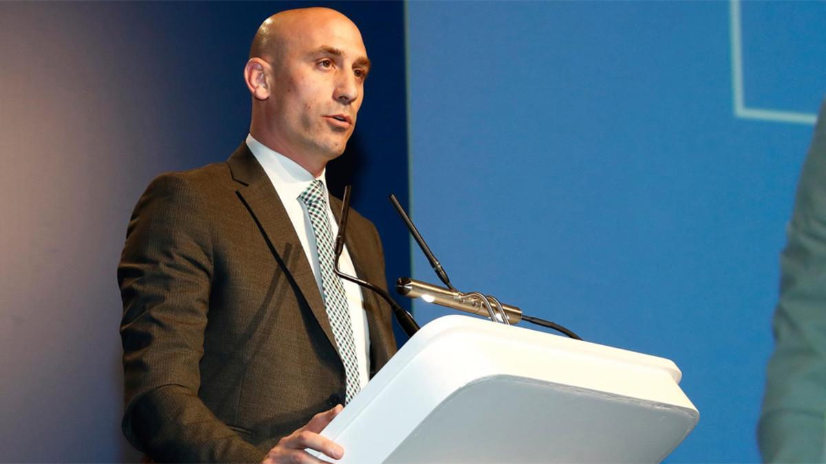 Luis Rubiales, presidente de la Federación Española de Fútbol (RFEF)