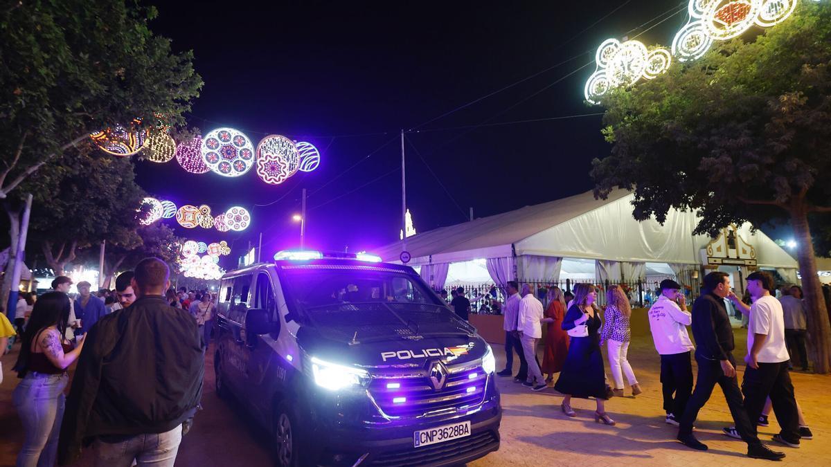 Policía Nacional en la Feria de Nuestra Señora de la Salud, en una imagen de archivo.