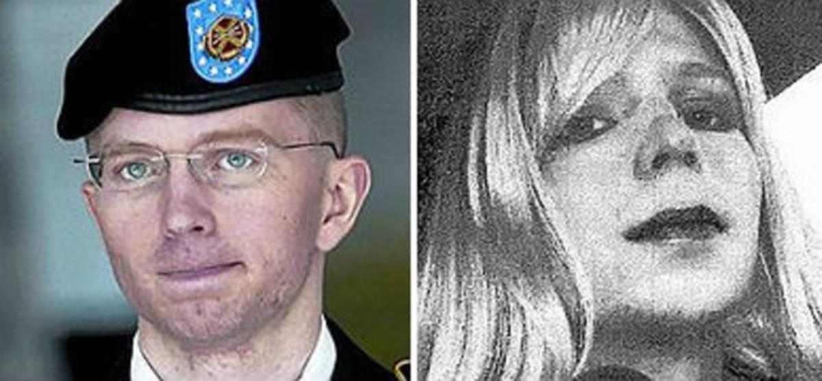 A l’esquerra, el soldat Bradley Manning, i a la dreta, la seva nova imatge com a Chelsea.