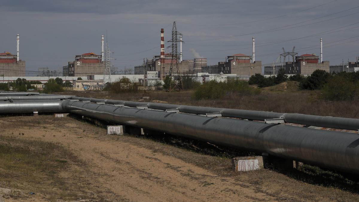 Imagen de la central nuclear en Zaporiyia.