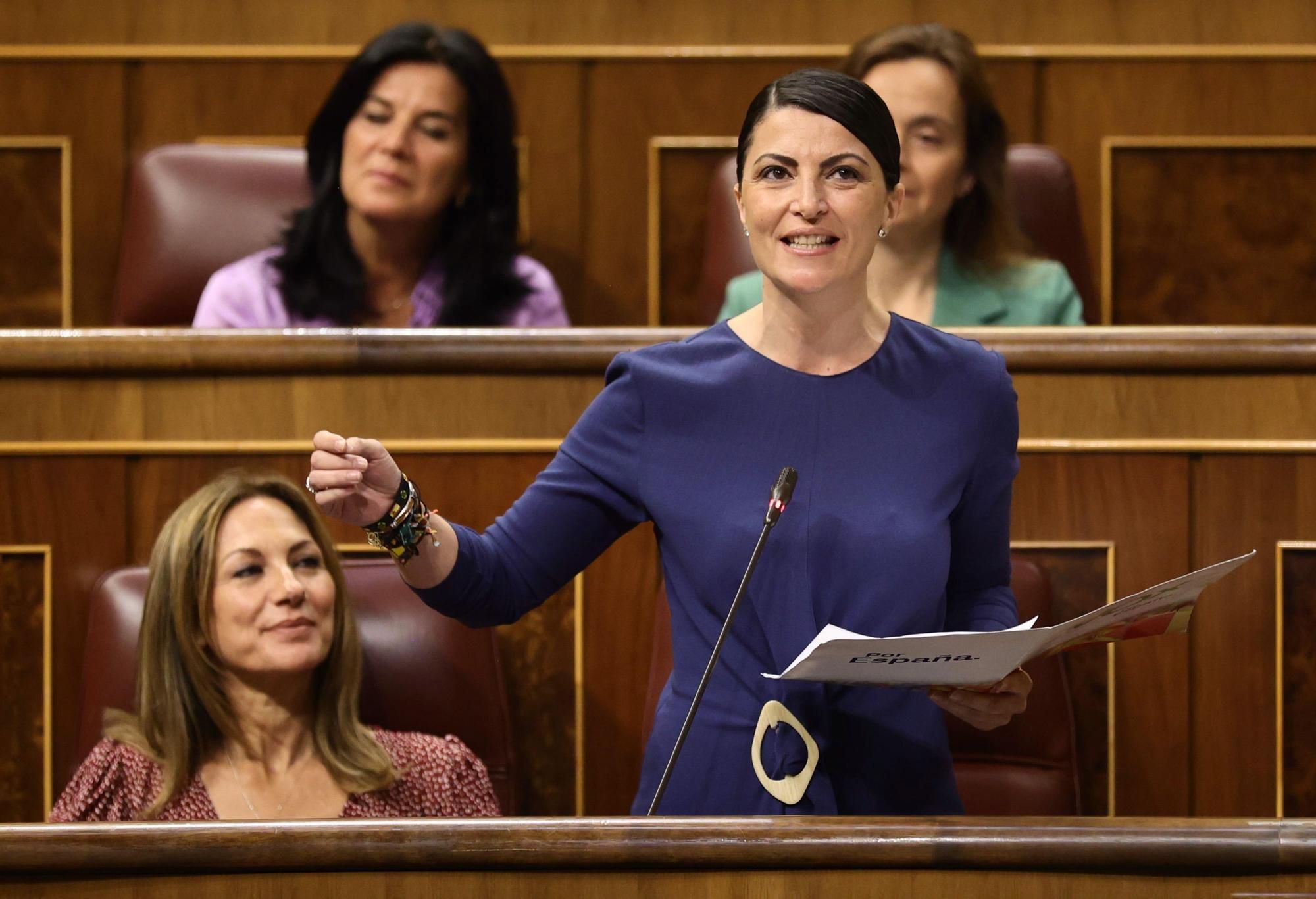 La candidata de Vox a la Presidencia de la Junta de Andalucía, Macarena Olona.