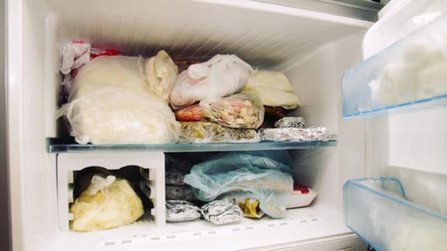 Los alimentos envasados al vacío también se pueden congelar.