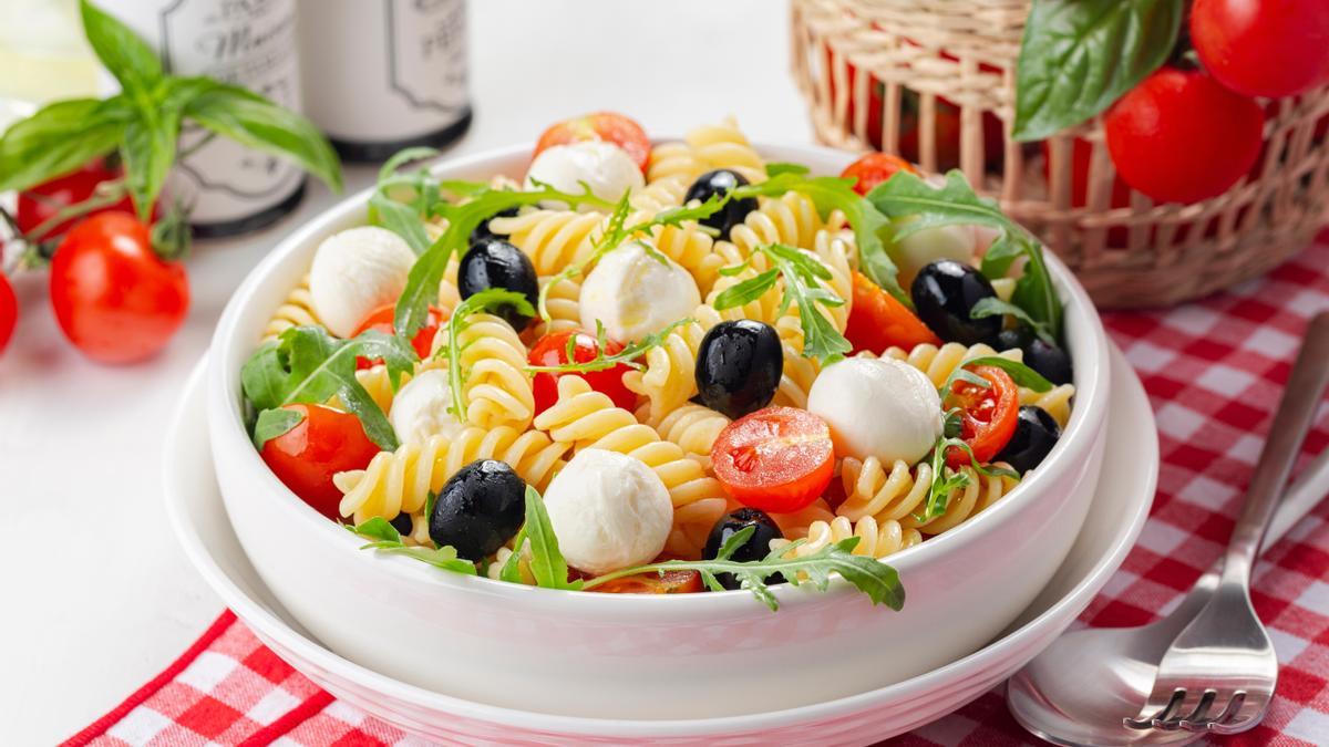 Ensalada de pasta.