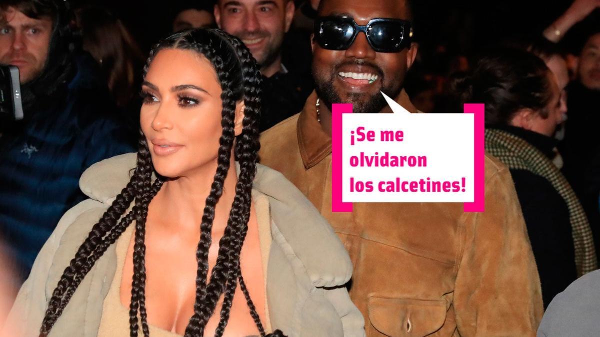 Kim Kardashian y Kanye West en la semana de la moda de París