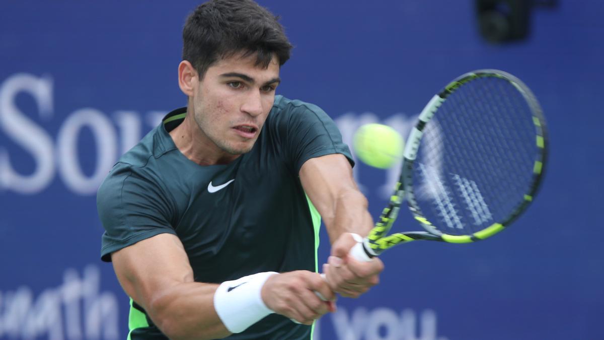 Carlos Alcaraz, en el Masters 1000 de Cincinnati.