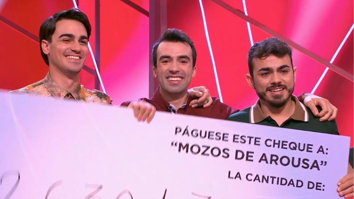 Los Mozos de Arousa el día que se llevaron el bote de 'Reacción en Cadena'