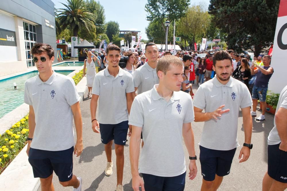 Visita del Sporting a la Feria