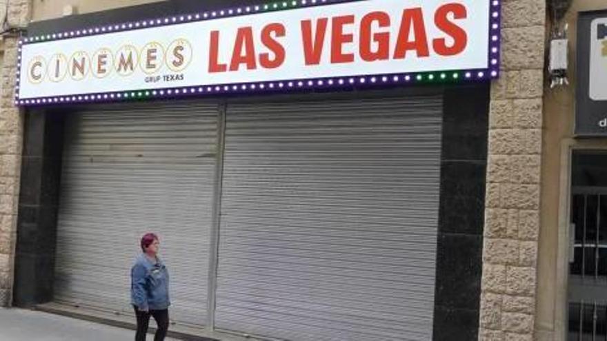 El cinema Las Vegas, tancat aquest dilluns passat.