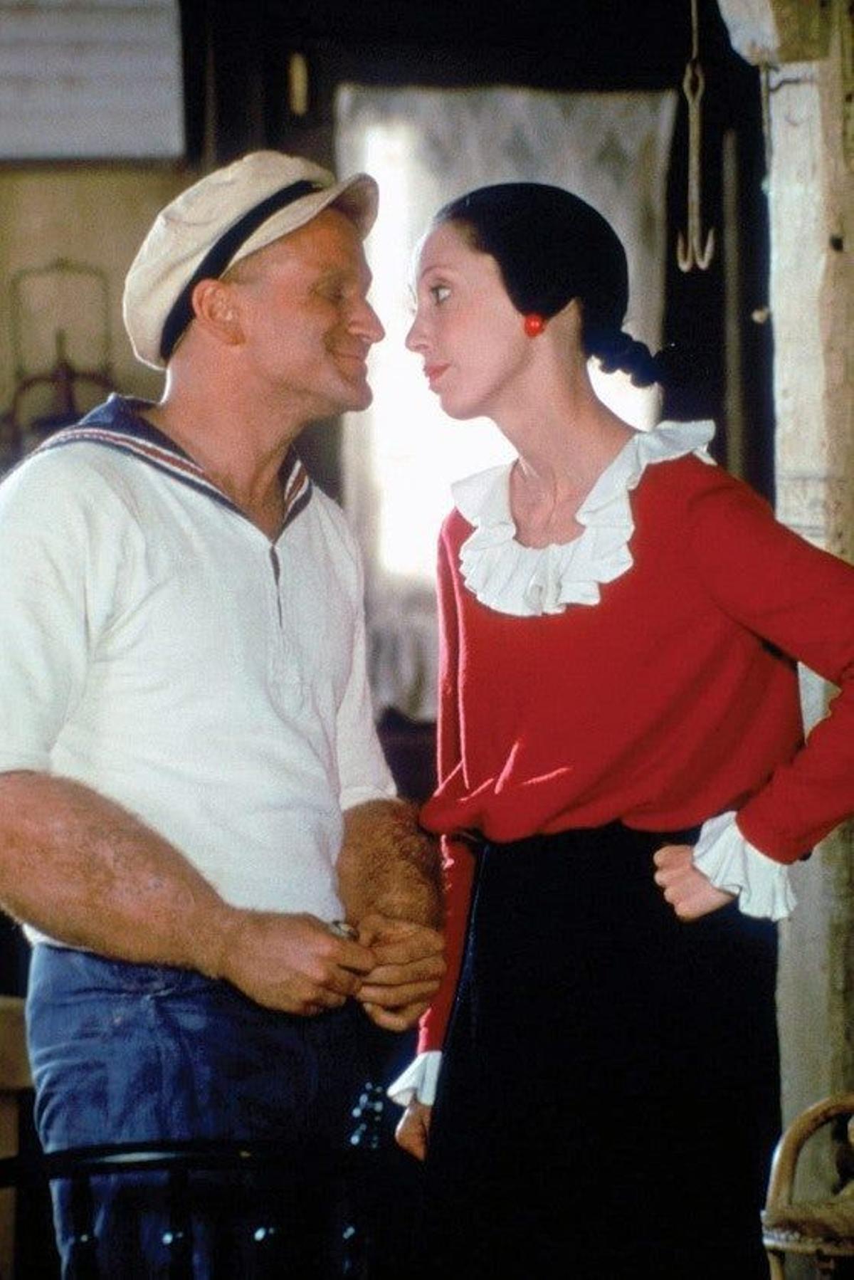 Robin Williams y Shelley Duvall en 'Popeye'