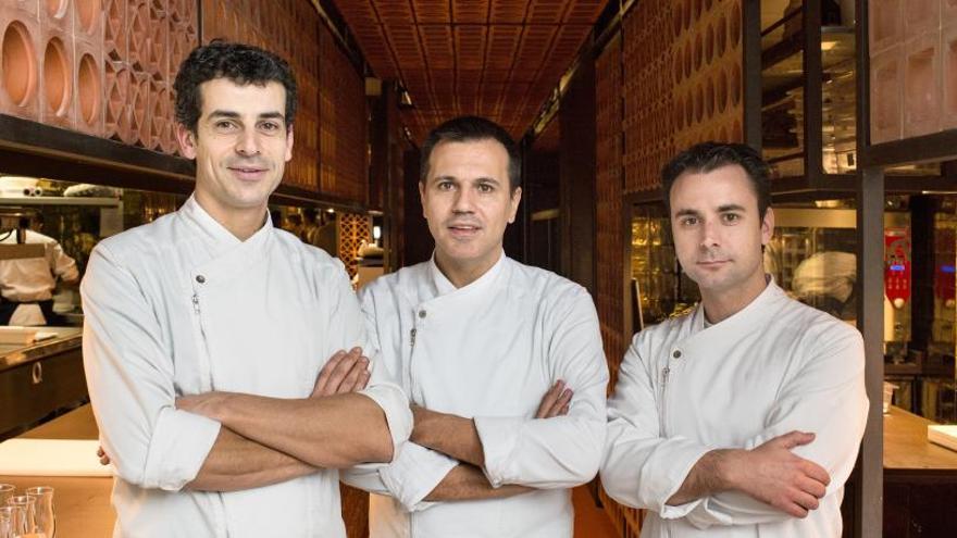 Oriol Castro, Eduard Xatruch i Mateu Casañas, propietaris del restaurant.