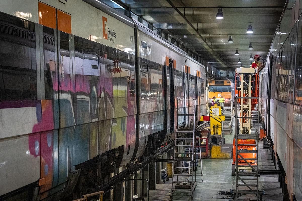 El Parlament fa el primer pas per elevar fins als 900.000 euros les multes per pintar grafits als trens