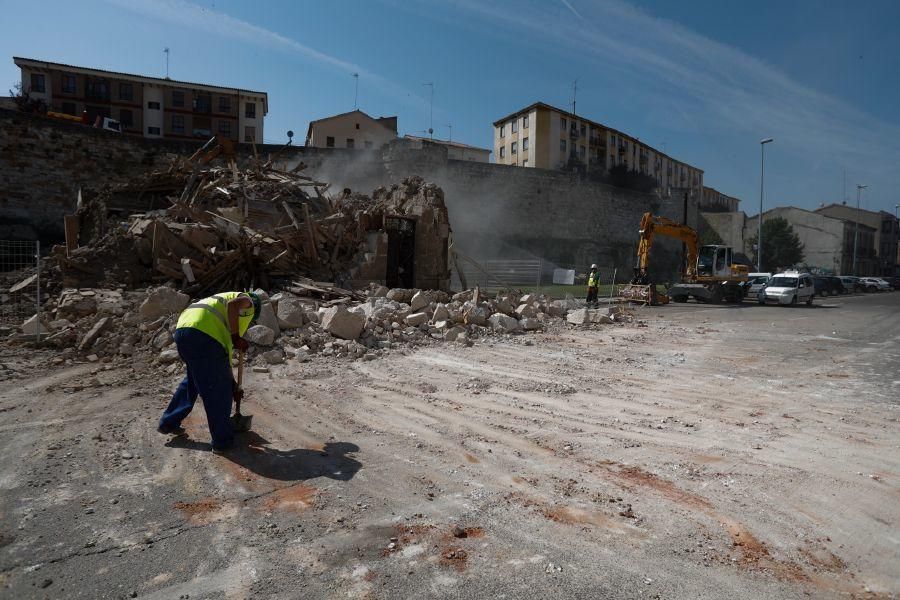 Derribo para liberar la muralla en Zamora