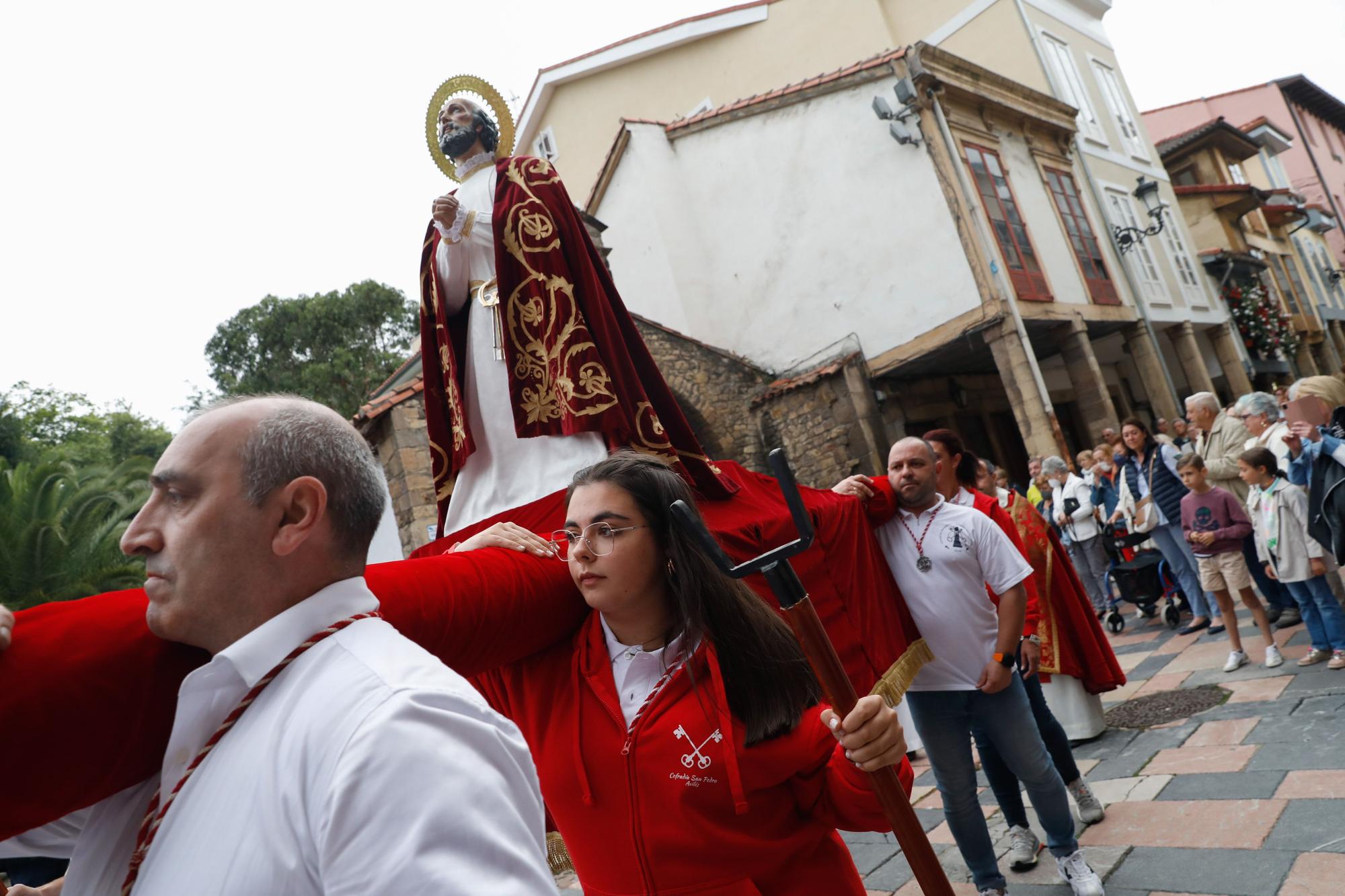 El regreso de la procesión de San Pedro en Rivero