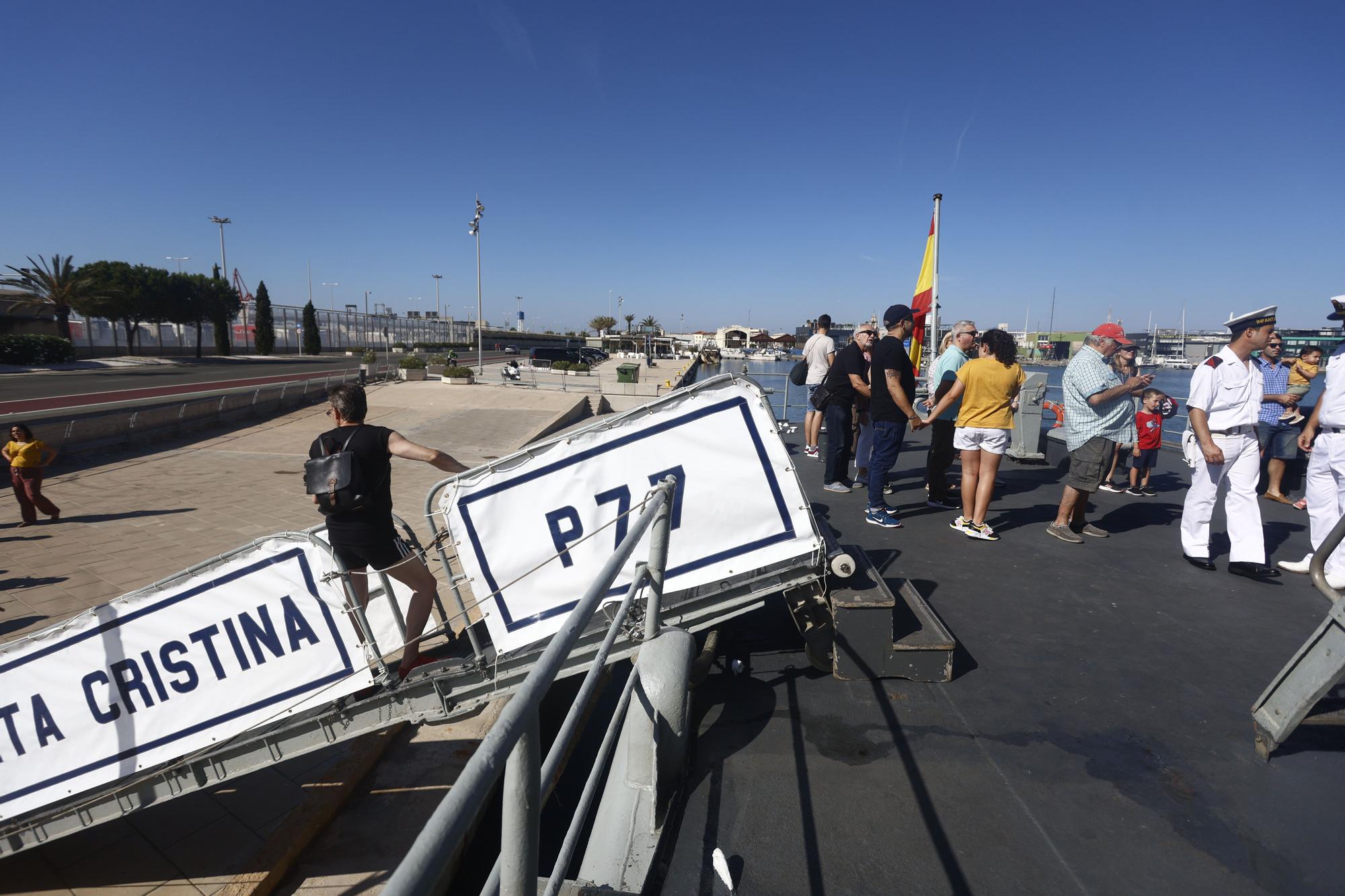 El Patrullero "Infanta Cristina" se puede visitar este fin de semana en València