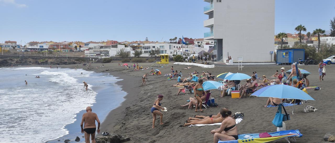 Playa de La Garita durante el verano pasado