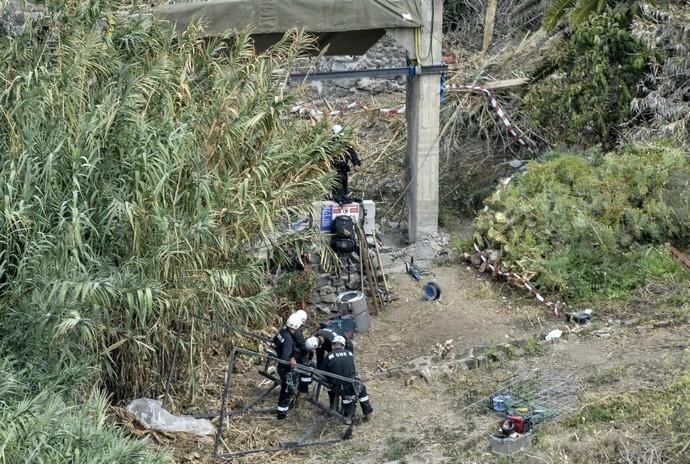25/03/2019 ARUCAS. Efectivos de la policía y militares en la busqueda de Juana Ramos, Zona de Lomo Quintanilla. FOTO: J. PÉREZ CURBELO  | 25/03/2019 | Fotógrafo: José Pérez Curbelo