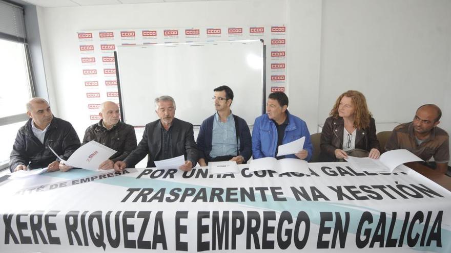 Los miembros del comité de empresa de Cofaga.