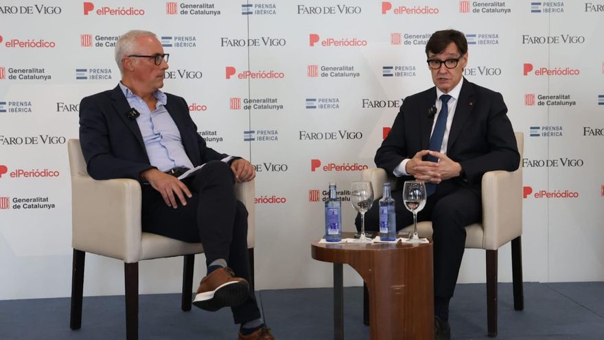 En directo | Salvador Illa comparte su modelo territorial en Vigo
