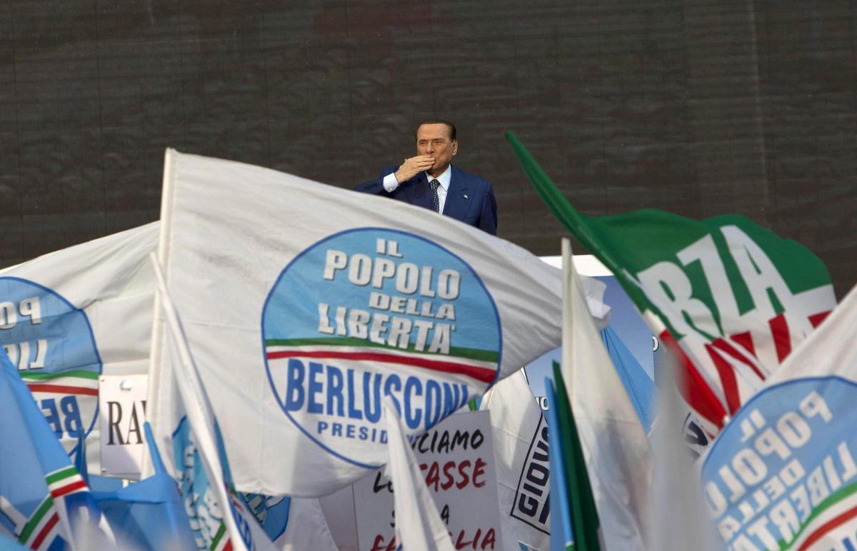 Berlusconi, en un acto político.