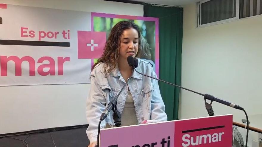 Carmen Pestano (Sumar) agradece la participación del electorado en las elecciones generales del 23J