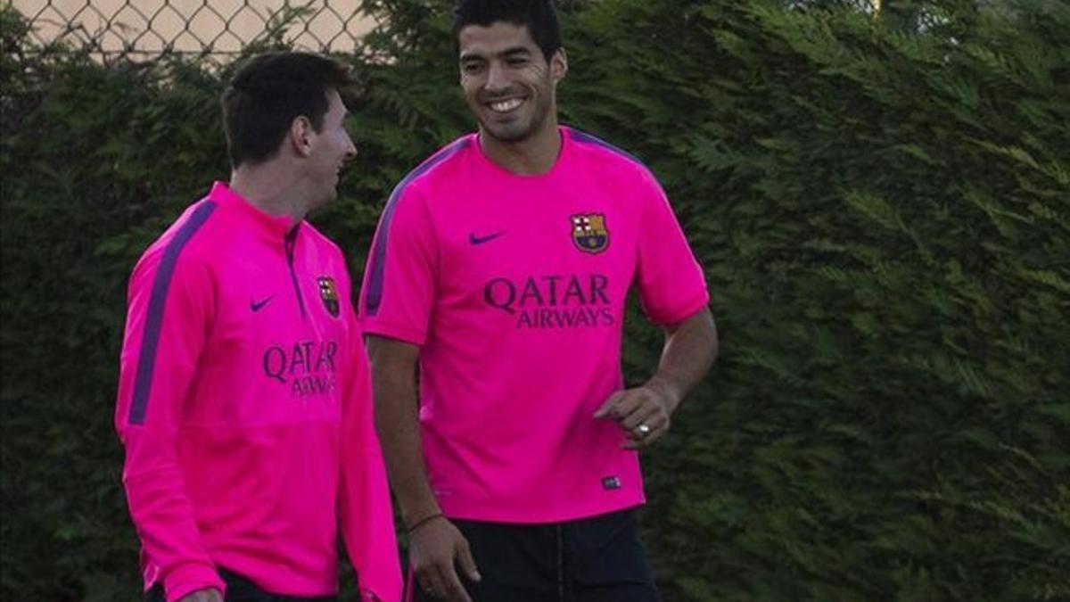 Luis Suárez es feliz en el Barça