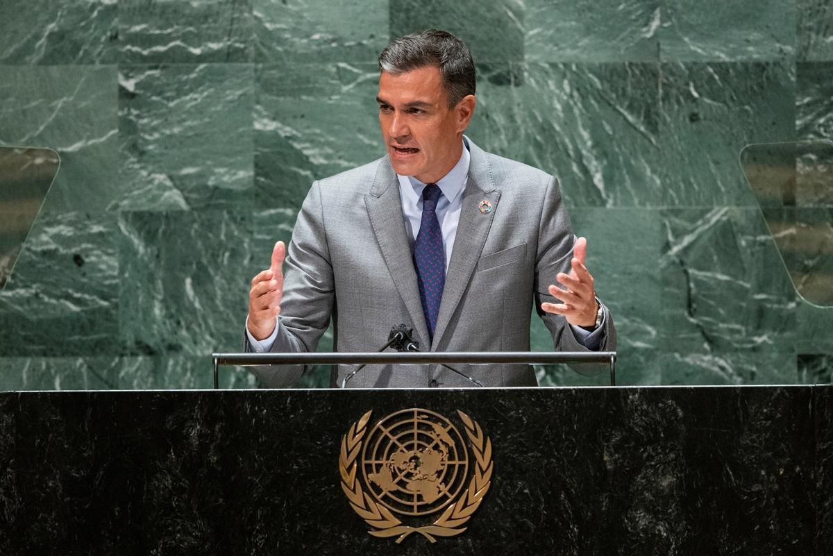 Sánchez adverteix l’ONU: «La democràcia està amenaçada»