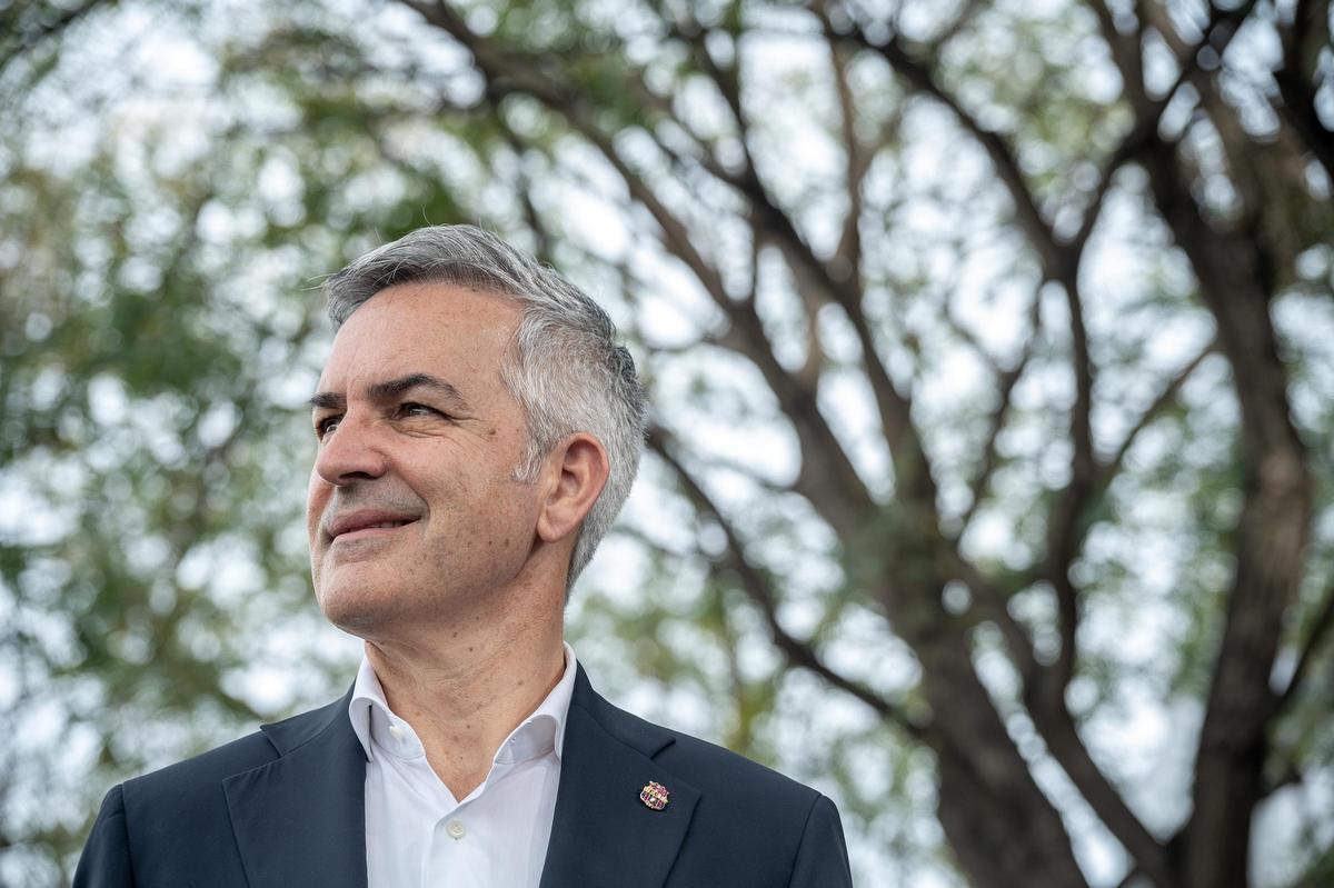 Víctor Font, candidato a la presidencia del Barça, posa para EL PERIÓDICO.