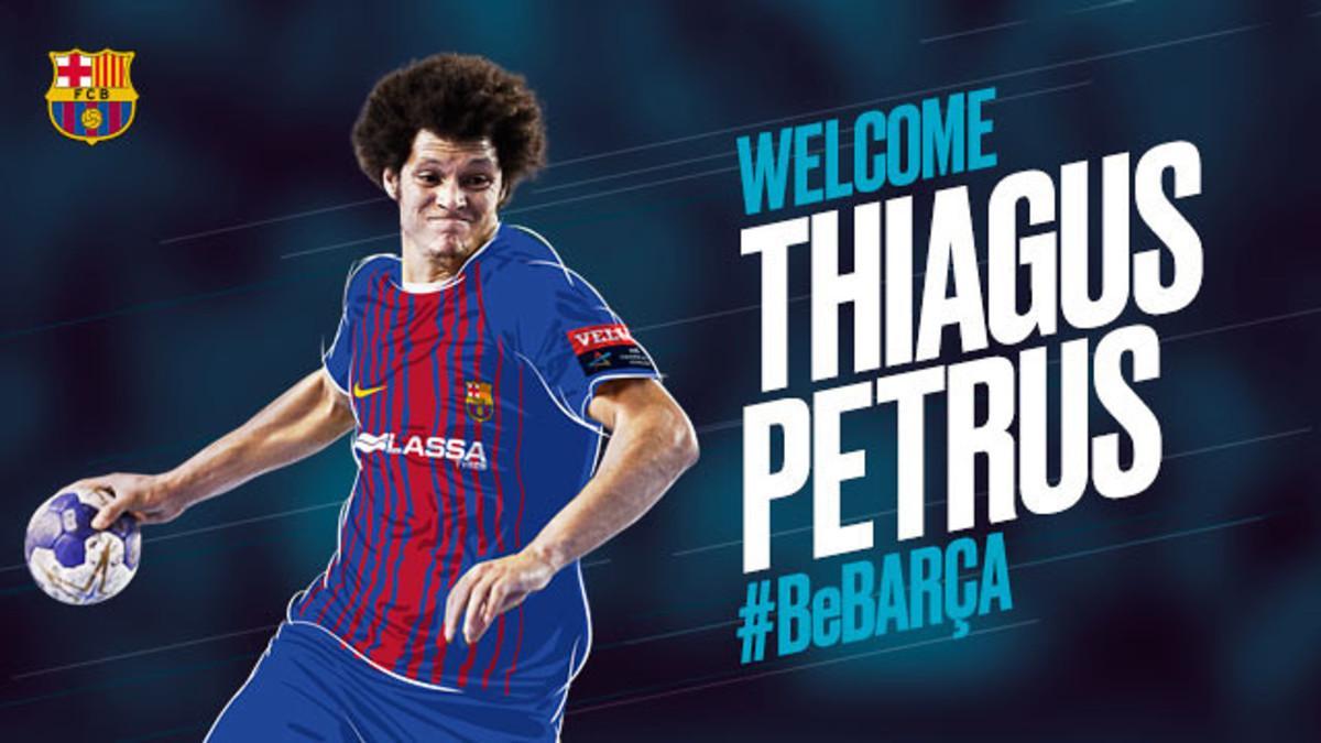 Thiagus Petrus, nuevo jugador del Barcelona de balonmano