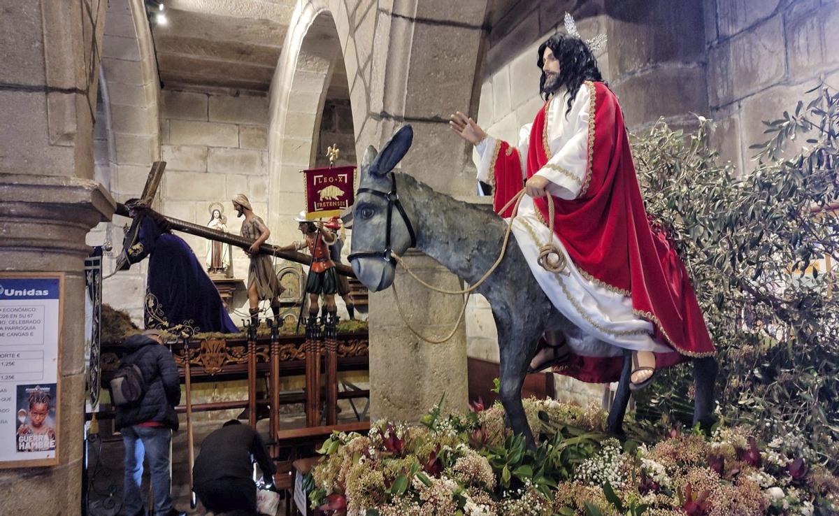 La imagen de la Borriquilla sale hoy en procesión.