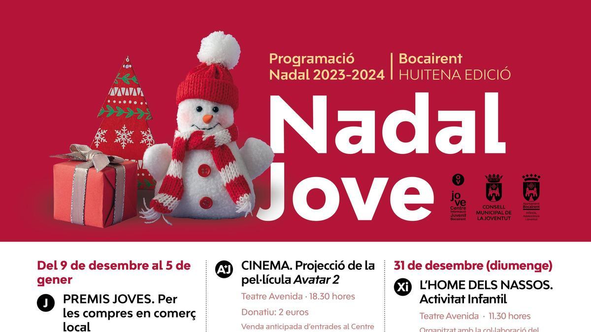 Cartel de la programación del Nadal Jove de Bocairent.