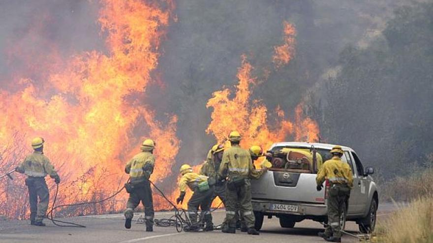 Controlado un incendio forestal en el parque natural de Las Batuecas (Salamanca)