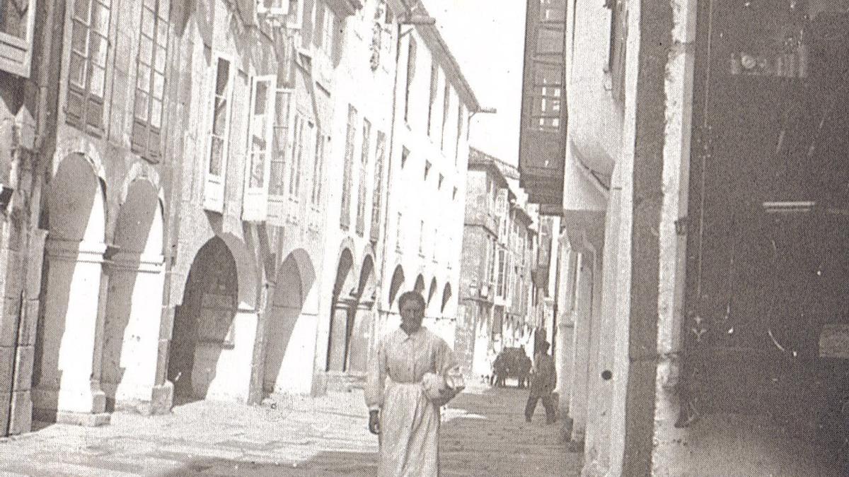 La Rúa do Vilar a principios del siglo XX