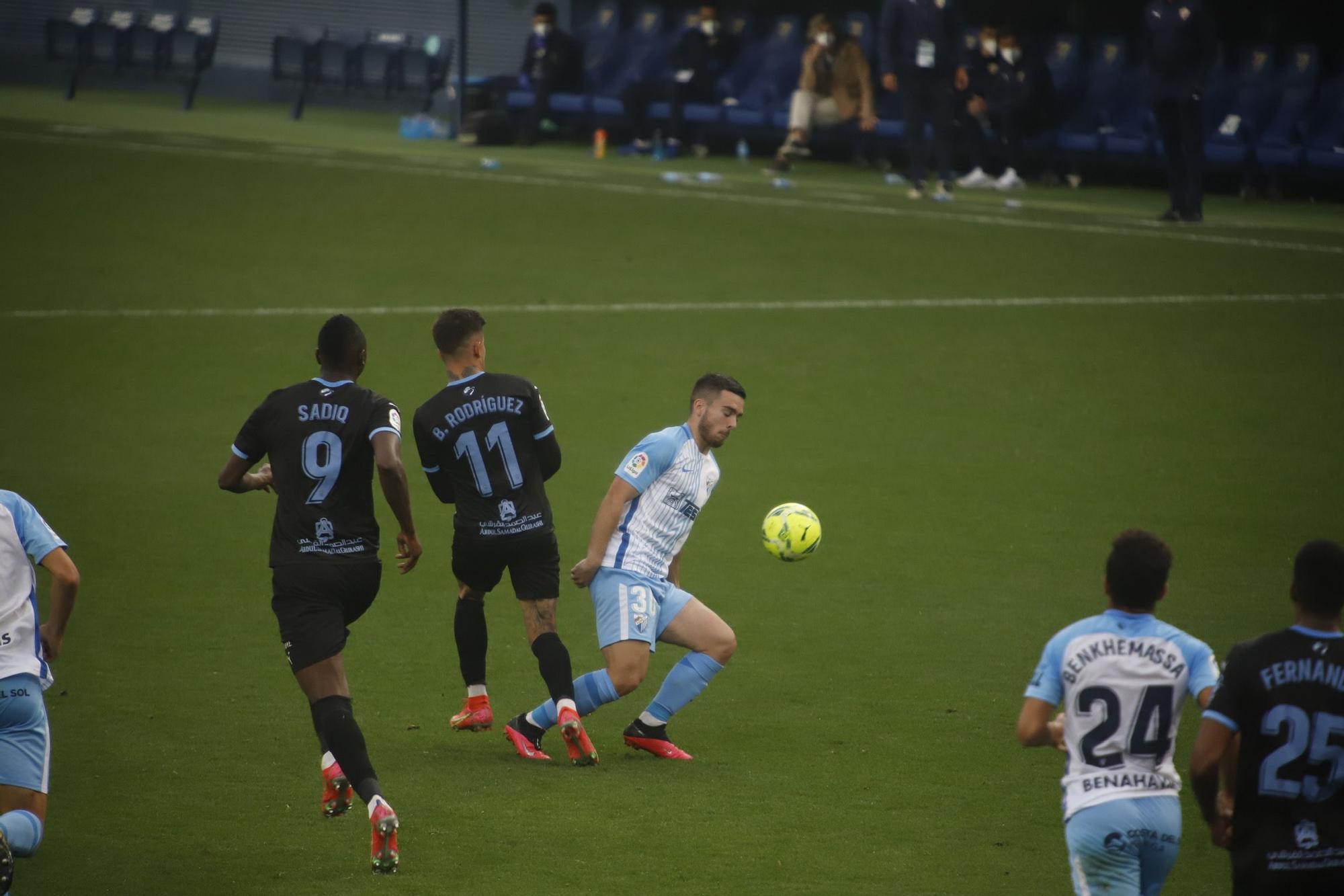 Partido de la Liga Smartbank entre el Málaga CF y el Almería