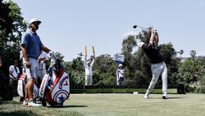 Rahm, durante un entrenamiento en Los Ángeles