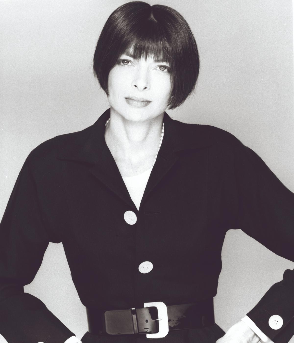 Anna, como editora jefe del 'Vogue' británico (1986).