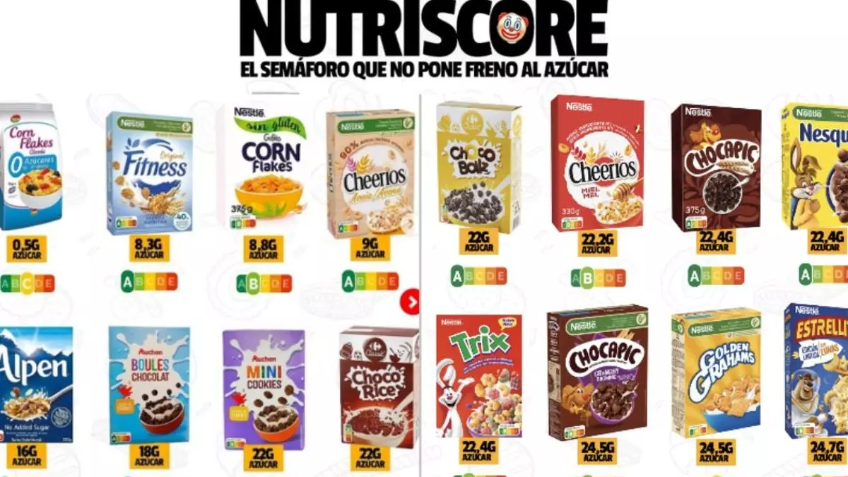 El lado oscuro de Nutriscore: el sistema que oculta el azúcar y confunde a las familias