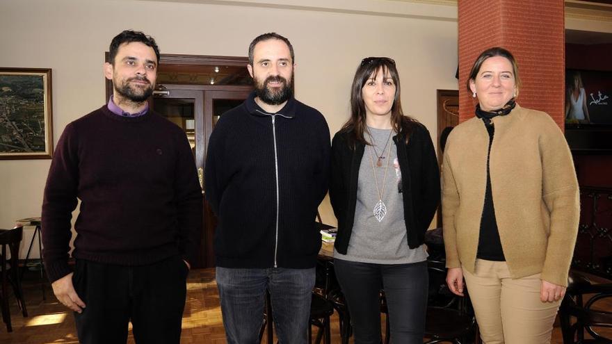 Vilariño, Otero, Iglesias y Díaz, representantes de los colectivos participantes del programa. // Bernabé/ Javier Lalín