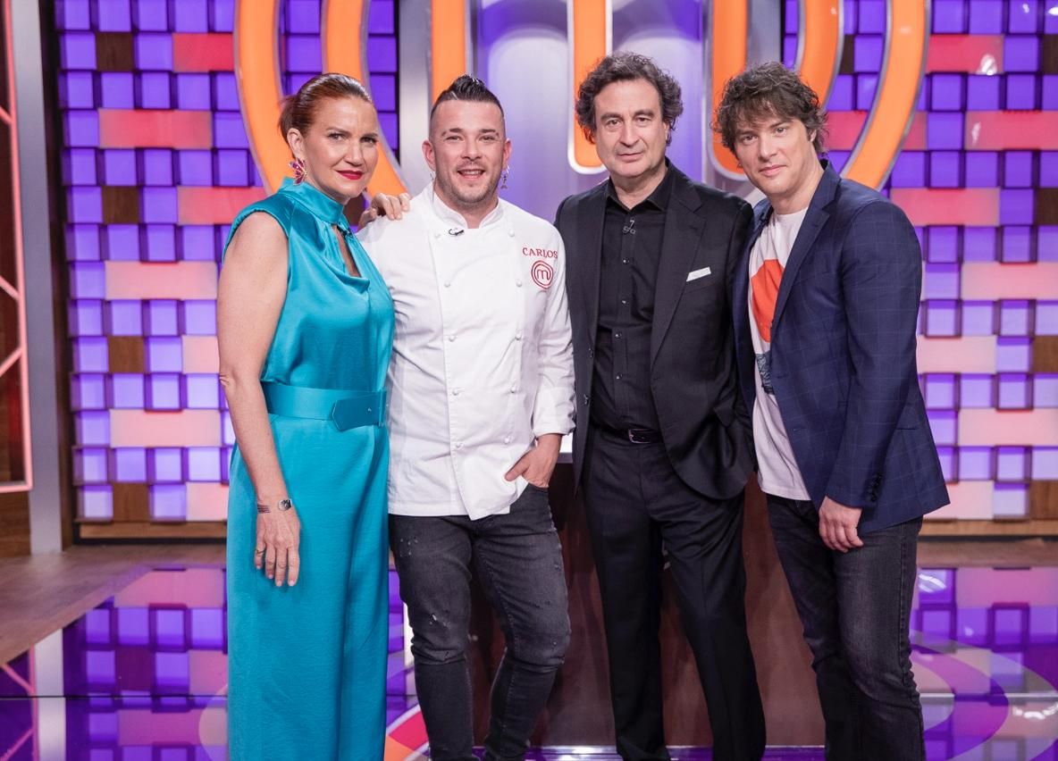 Carlos Maldonado con el jurado de 'Masterchef 11'